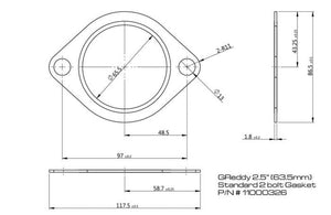 GReddy 2.5in Universal Exhaust Gasket