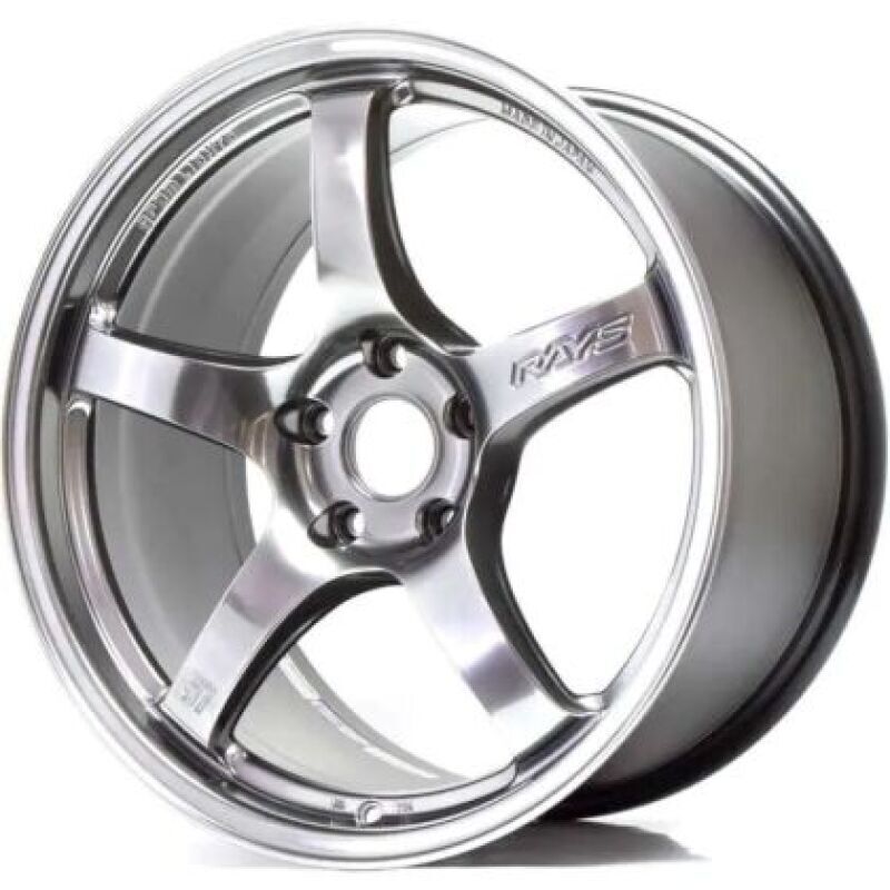 Gram Lights 57CR 18x9.5 +38 5x120 Grace Silver Wheel