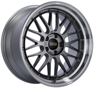 BBS LM 20x10 5x114.3 ET38 Diamond Black Center Diamond Cut Lip Wheel - 82mm PFS/Clip Required