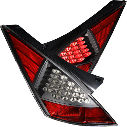 ANZO Black LED Tail Lights 2003-2008 Nissan 350Z