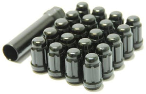 Muteki Closed End Lug Nuts - Deep Black 12x1.25