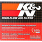 K&N Universal Air Filter - 2-7/16in Flange x 3-1/2in OD x 4in Height