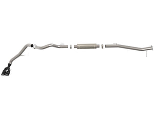 aFe Vulcan Series 3in Stainless Rear-Side Exit Exhaust Sys Black Ford Ranger Raptor 22-26 L4-2.0L