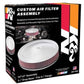 K&N 14in Red Custom Air Cleaner Assembly - 5.125in ID x 14in OD x 2.75in H x 1.25in Drop Base