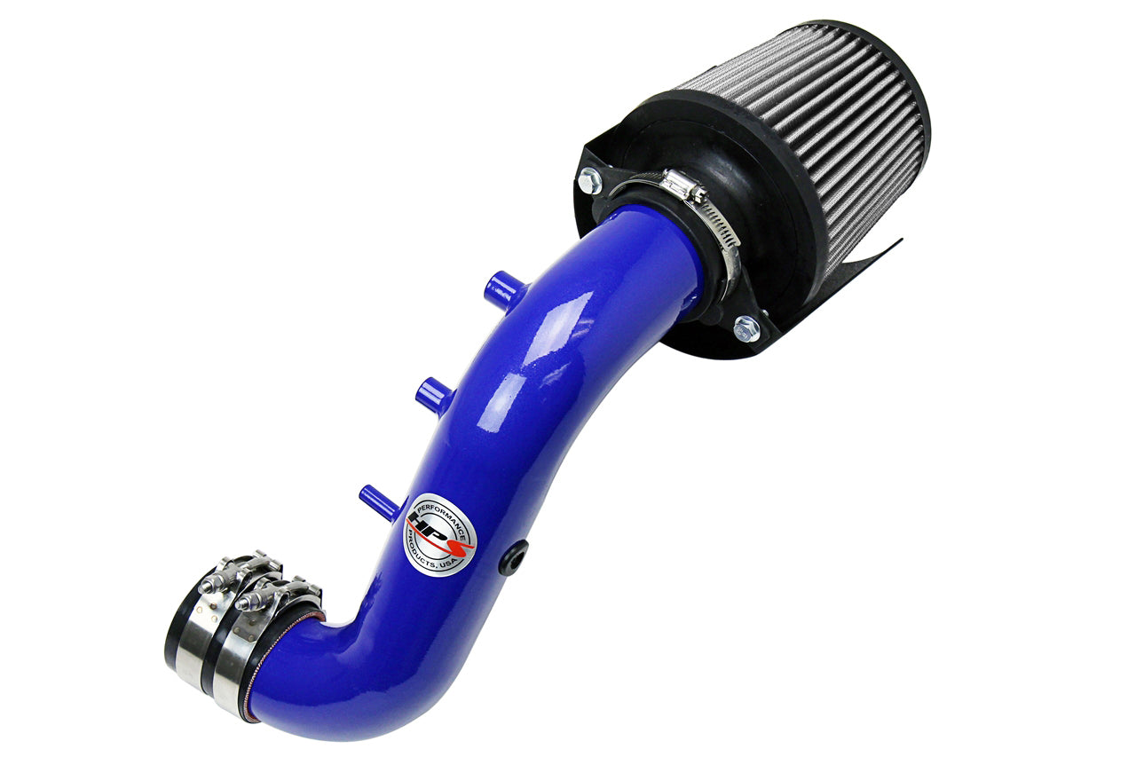 HPS Performance Air Intake Kit with Heat Shield Blue 827-121BL