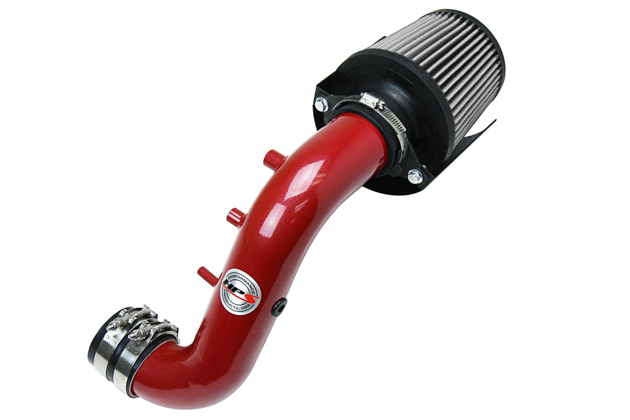 HPS Performance Air Intake Kit with Heat Shield Red 827-121R