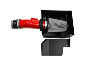HPS Performance Air Intake Kit with Heat Shield, Red, 827-406R