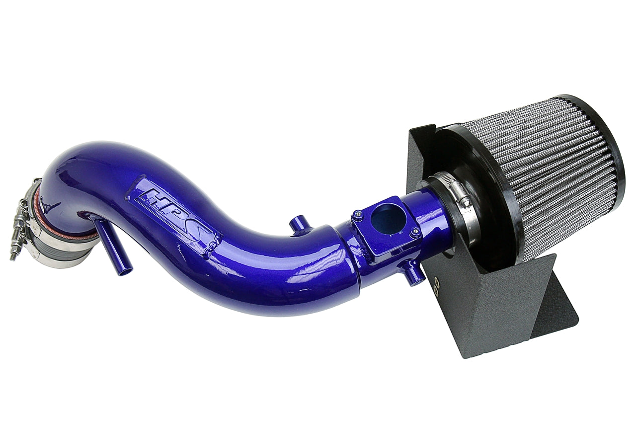 HPS Performance Air Intake Kit with Heat Shield Blue 827-515BL