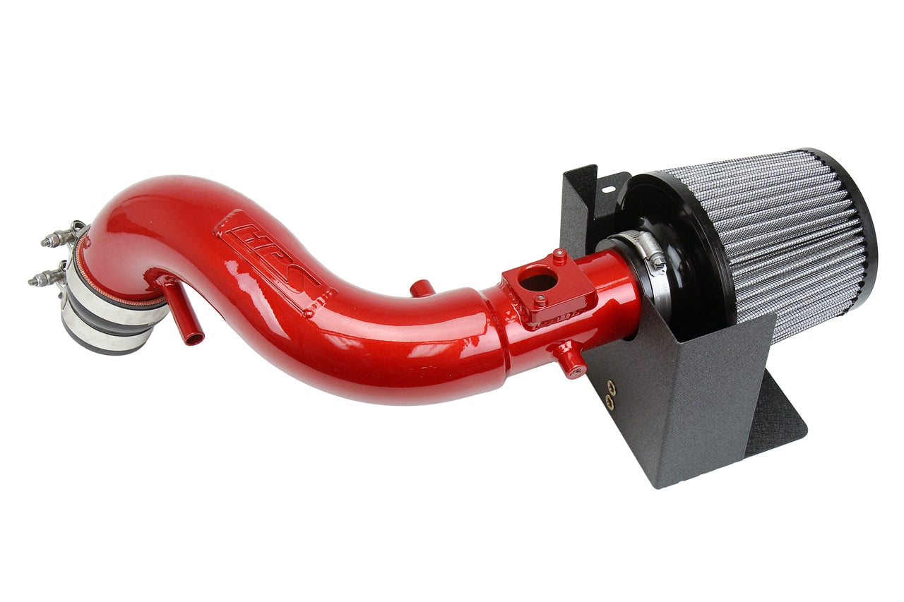 HPS Performance Air Intake Kit with Heat Shield Red 827-516R
