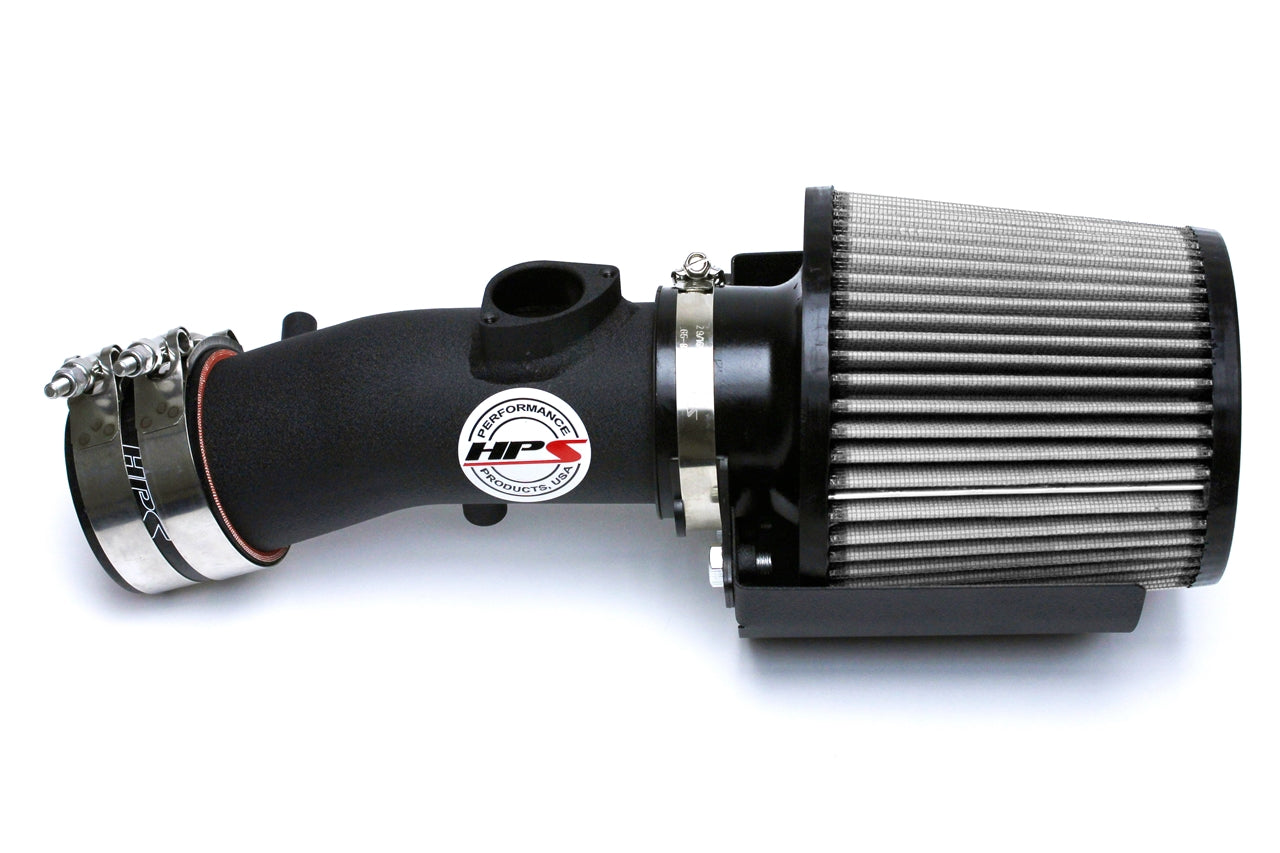 HPS Performance Air Intake Kit with Heat Shield Black 827-531WB