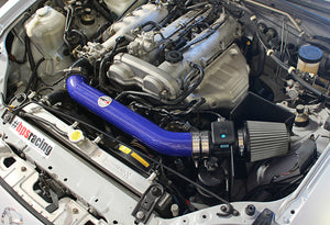 HPS Performance Air Intake Kit with Heat Shield, Blue, 827-537BL