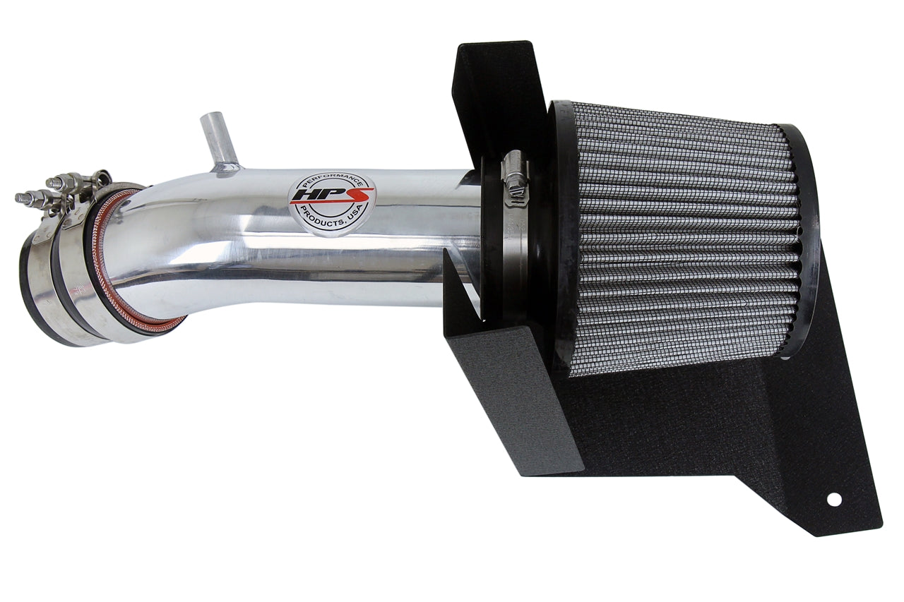 HPS Performance Air Intake Kit with Heat Shield Polished 827-538P