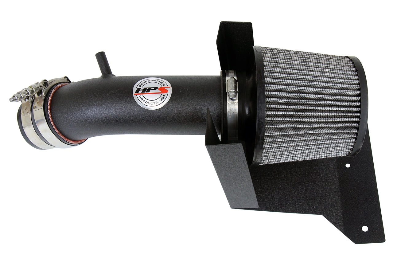 HPS Performance Air Intake Kit with Heat Shield Black 827-538WB