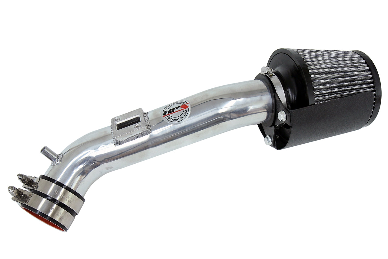 HPS Performance Air Intake Kit with Heat Shield Polished 827-555P