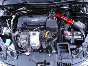 HPS Performance Air Intake Kit with Heat Shield, Red, 827-555R