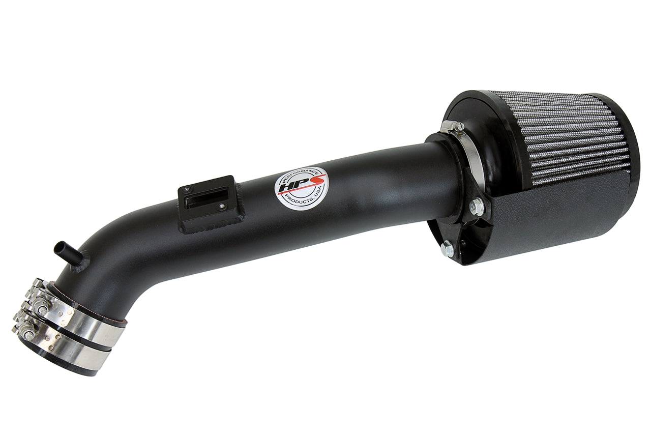HPS Performance Air Intake Kit with Heat Shield Black 827-555WB