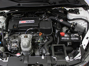 HPS Performance Air Intake Kit with Heat Shield, Black, 827-555WB