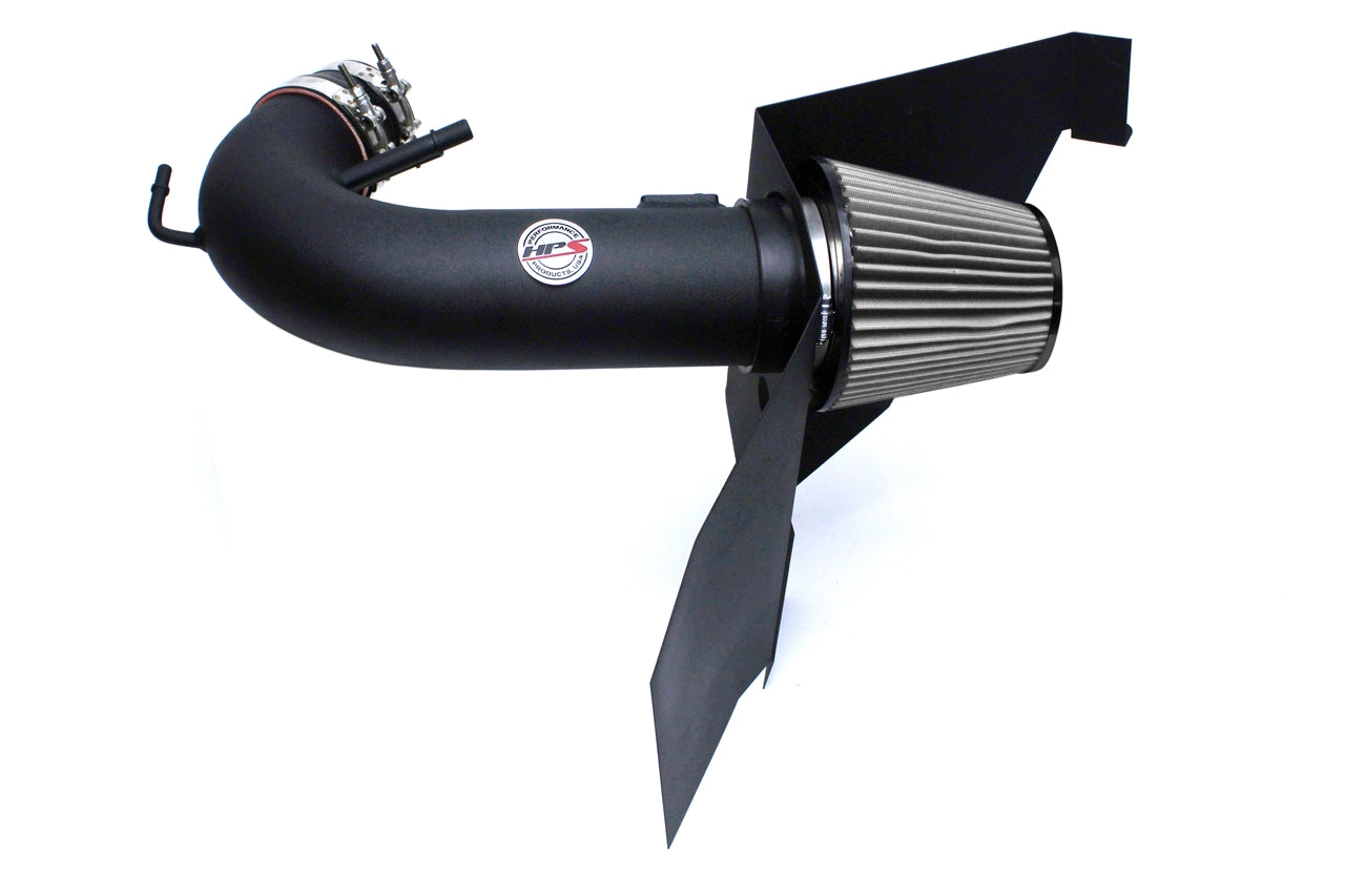 HPS Performance Air Intake Kit with Heat Shield Black 827-556WB