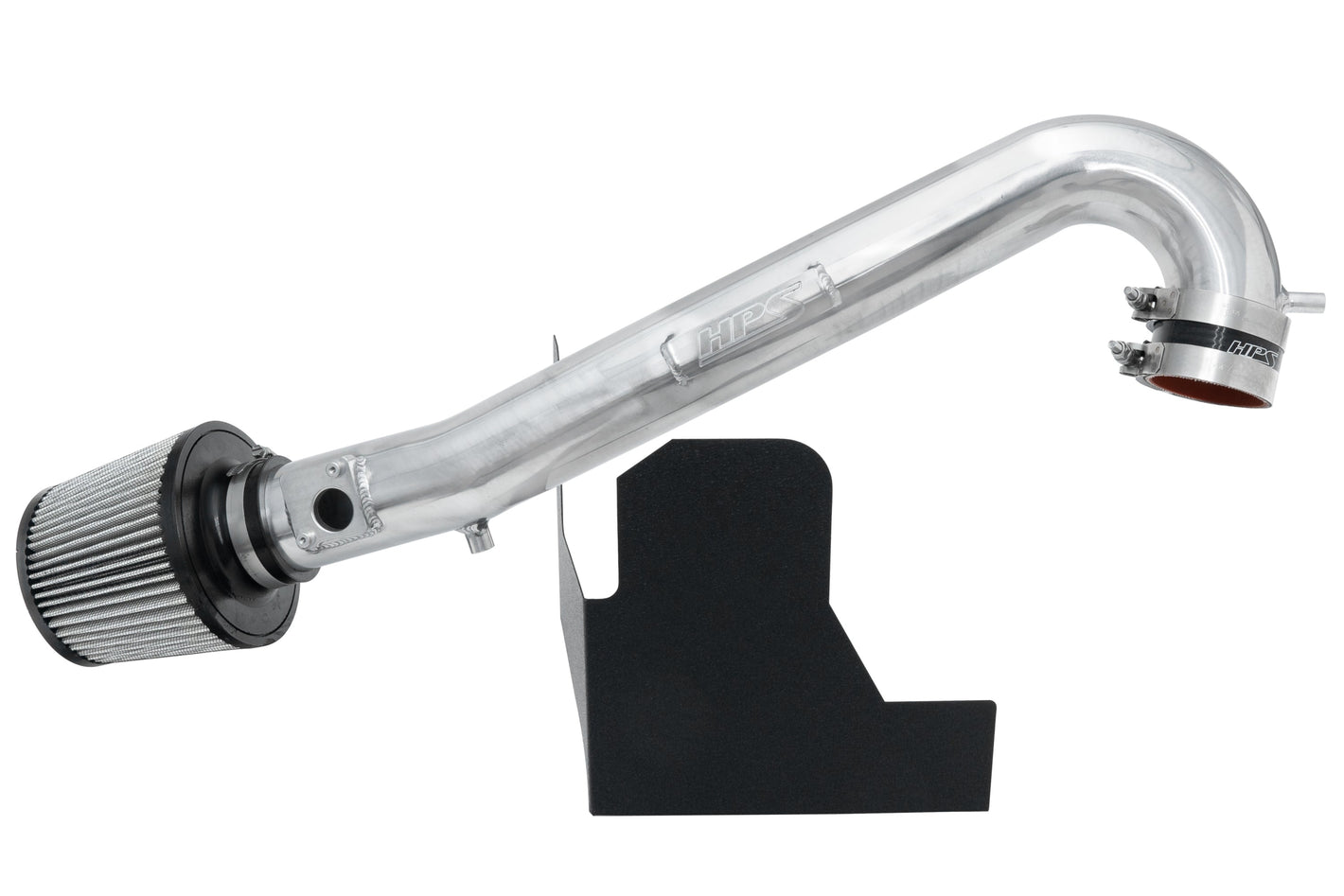 HPS Performance Air Intake Kit with Heat Shield Polished 827-563P