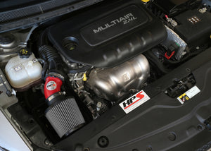 HPS Performance Air Intake Kit with Heat Shield, Red, 827-574R