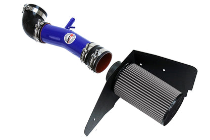 HPS Performance Air Intake Kit with Heat Shield Blue 827-596BL