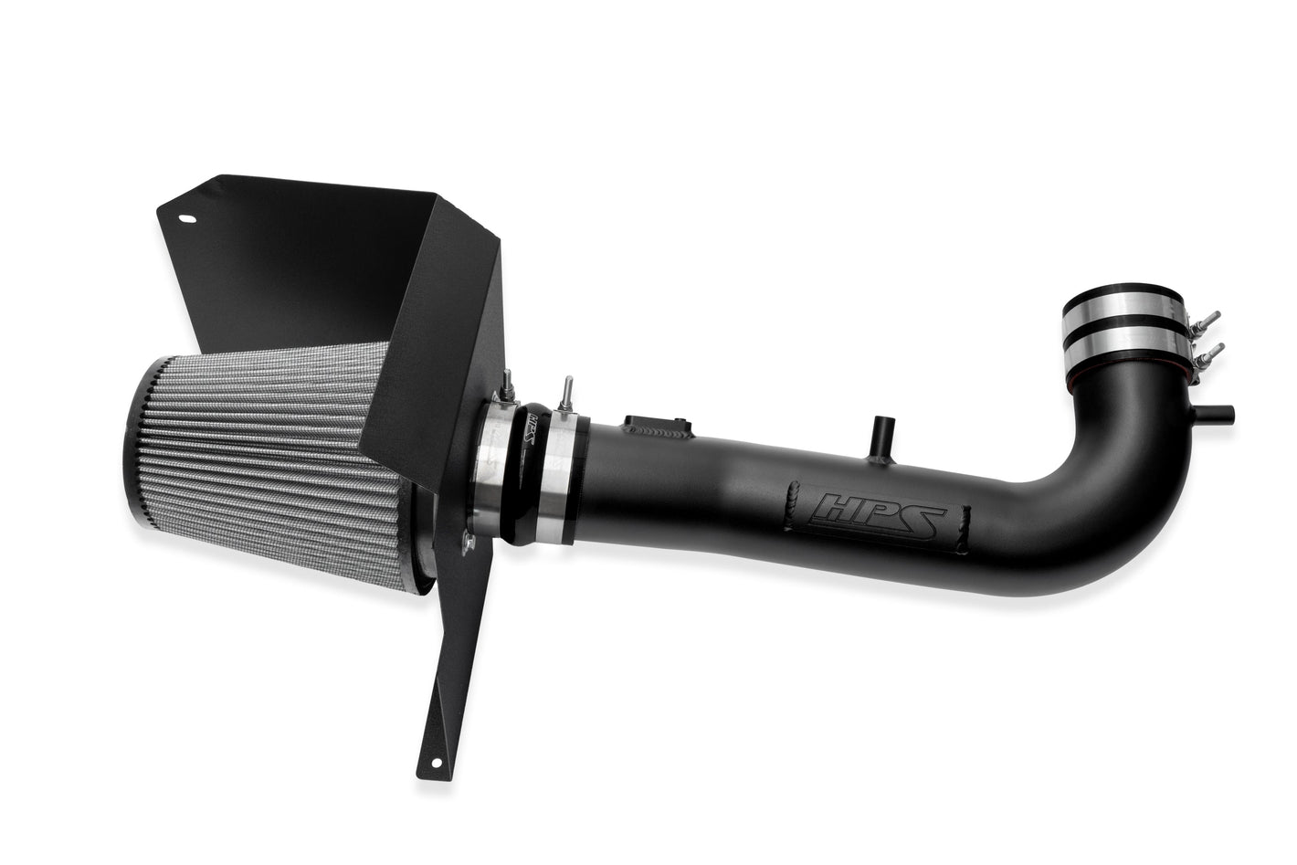 HPS Performance Air Intake Kit with Heat Shield Black 827-603WB