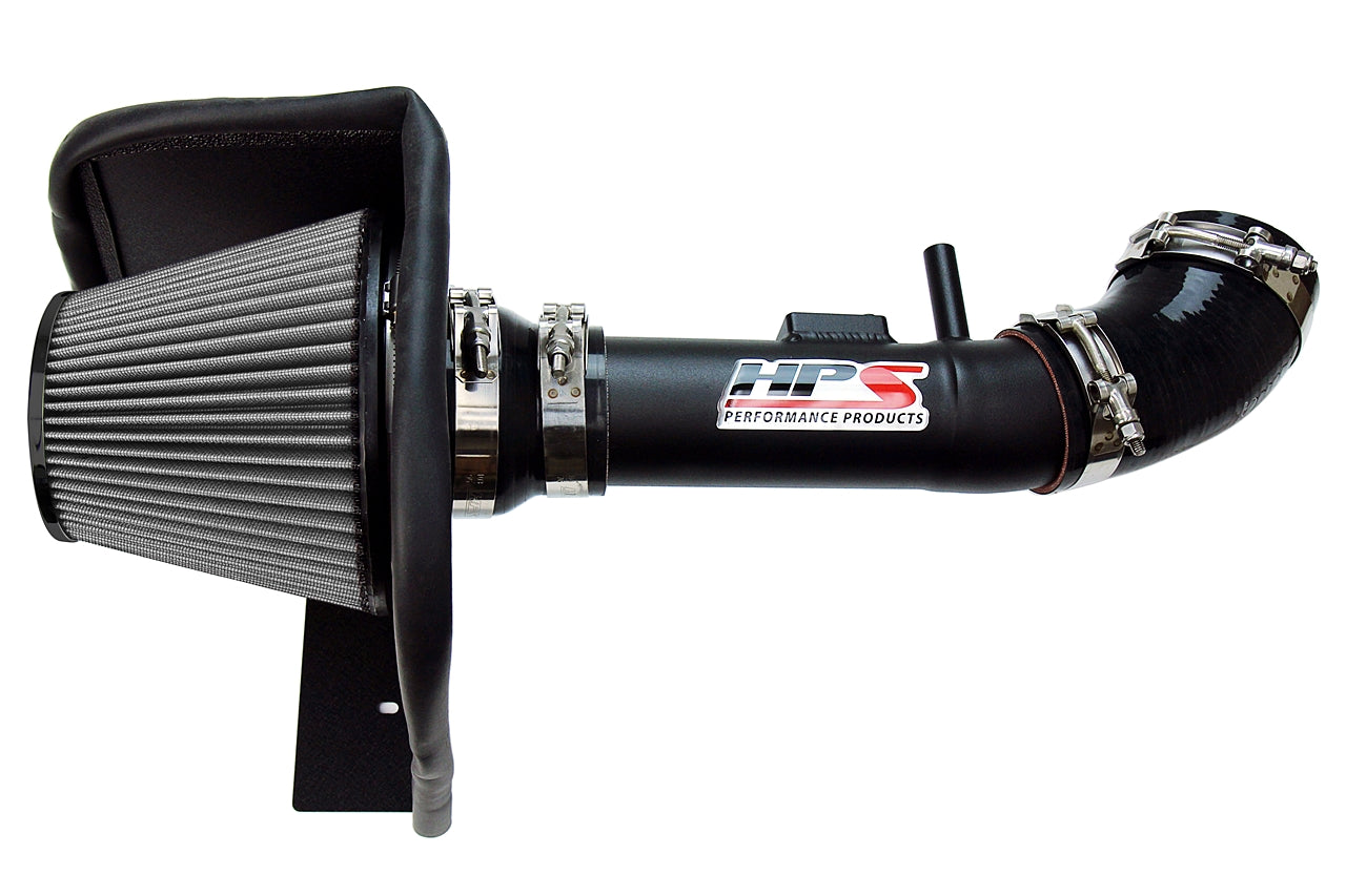 HPS Performance Air Intake Kit with Heat Shield Black 827-611WB