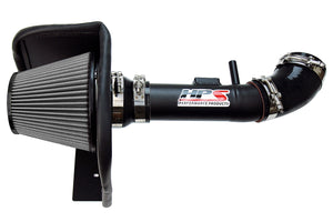HPS Performance Air Intake Kit with Heat Shield Black 827-611WB
