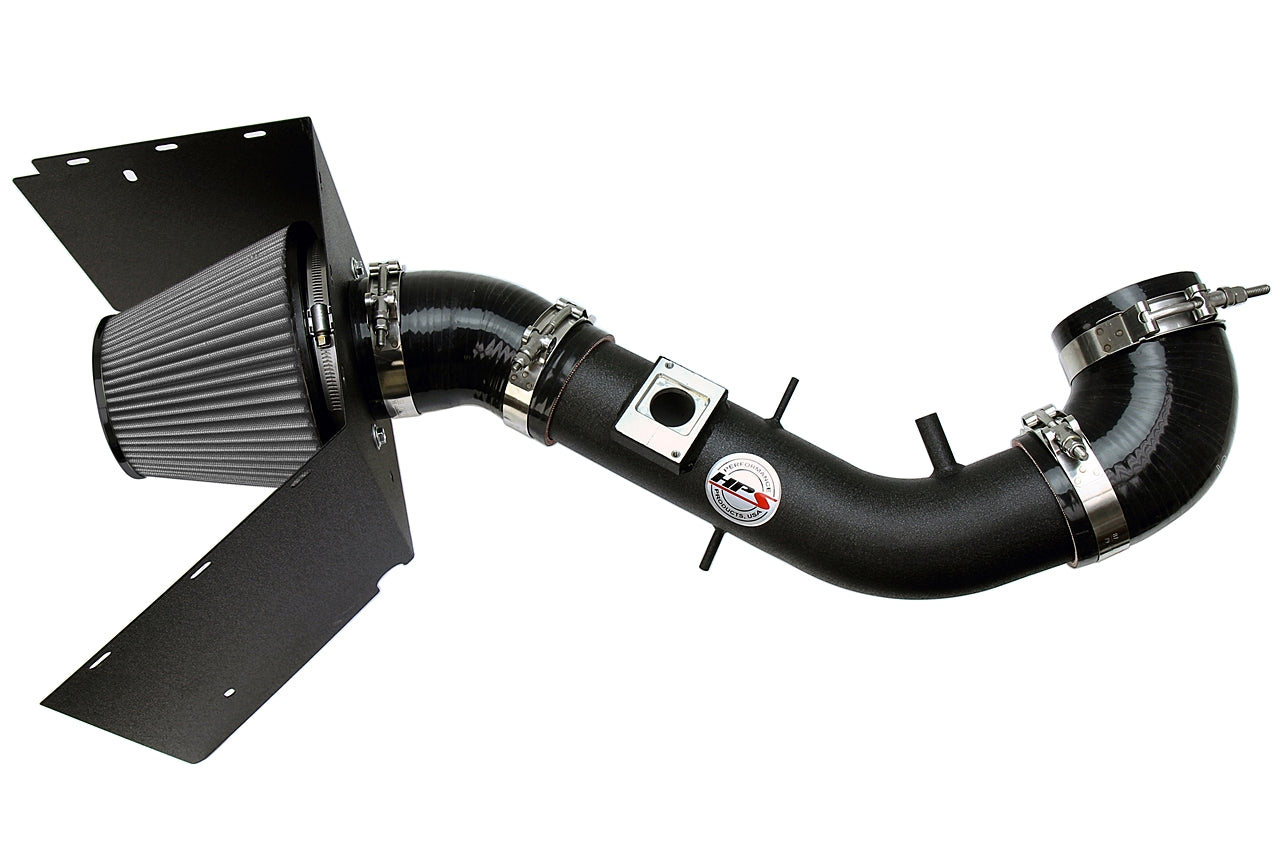 HPS Performance Air Intake Kit with Heat Shield Black 827-618WB