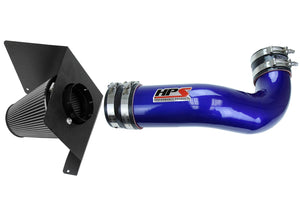 HPS Performance Air Intake Kit with Heat Shield Blue 827-622BL