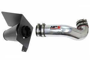 HPS Performance Air Intake Kit with Heat Shield Polished 827-622P