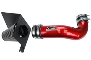 HPS Performance Air Intake Kit with Heat Shield Red 827-622R