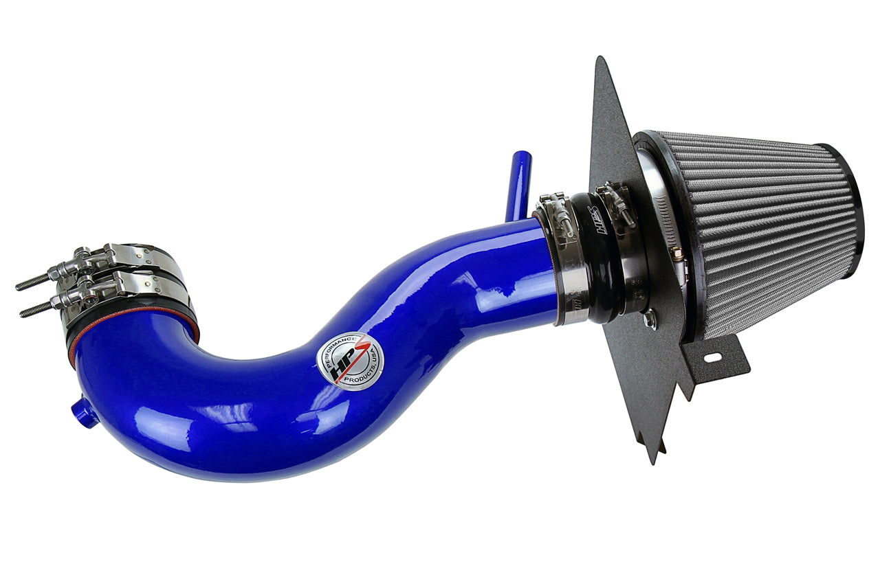 HPS Performance Air Intake Kit with Heat Shield Blue 827-627BL