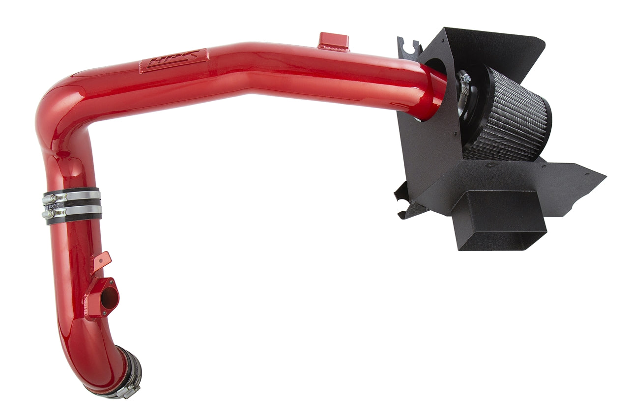 HPS Performance Air Intake Kit with Heat Shield Red 827-628R