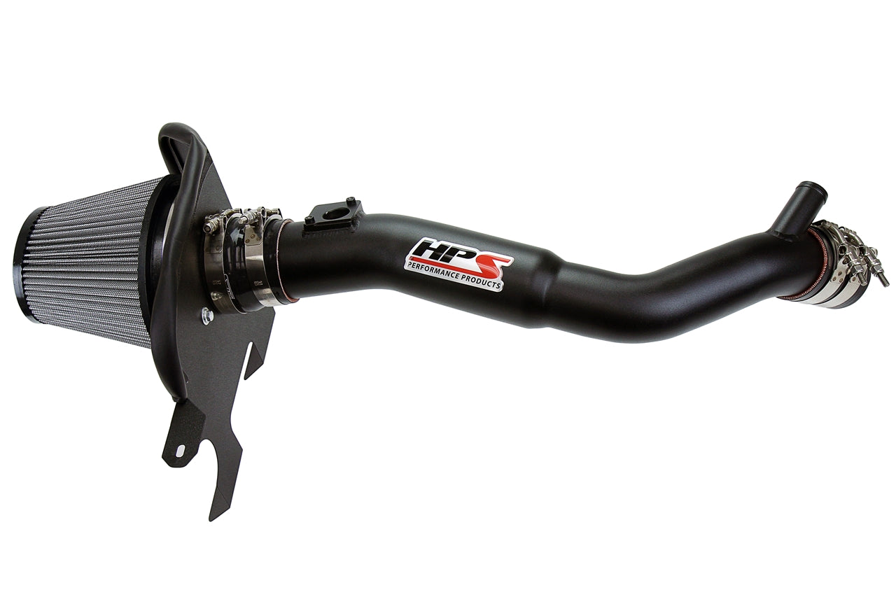HPS Performance Air Intake Kit with Heat Shield Black 827-633WB