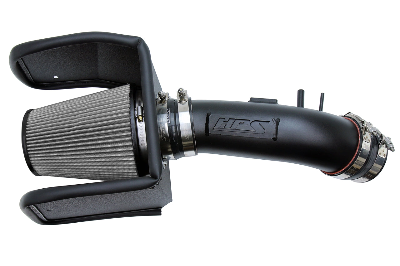 HPS Performance Air Intake Kit with Heat Shield Black 827-635WB