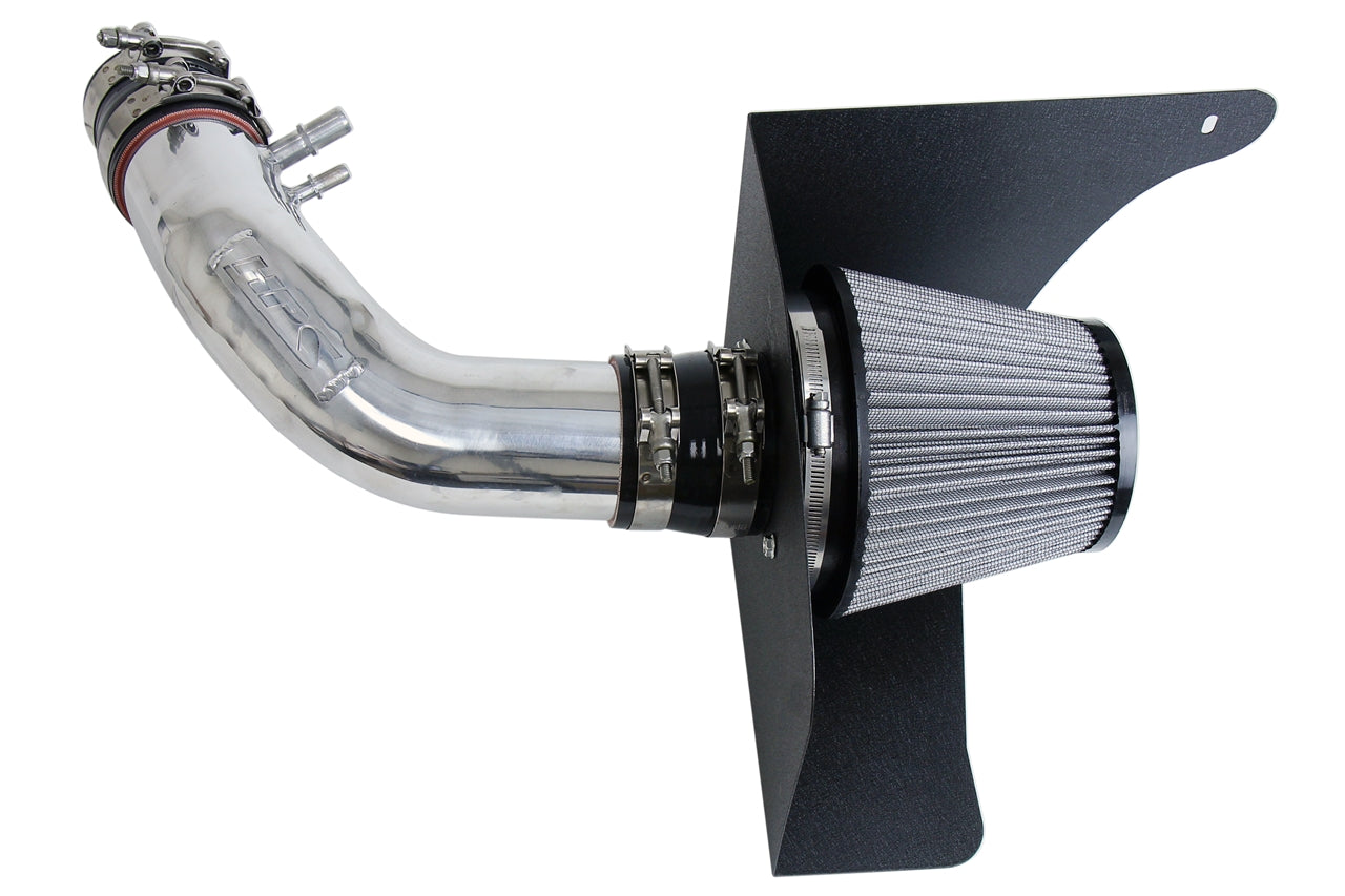 HPS Performance Air Intake Kit with Heat Shield Polished 827-638P