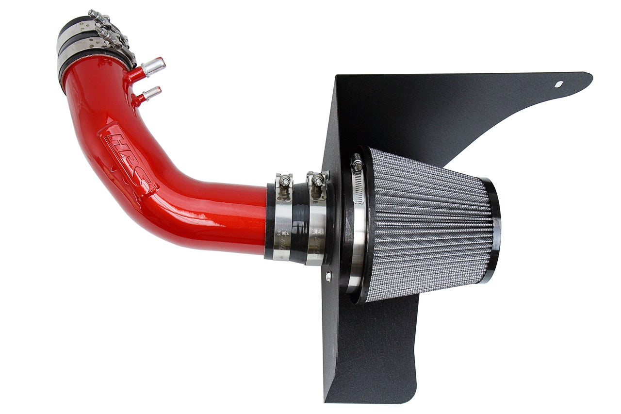 HPS Performance Air Intake Kit with Heat Shield Red 827-638R