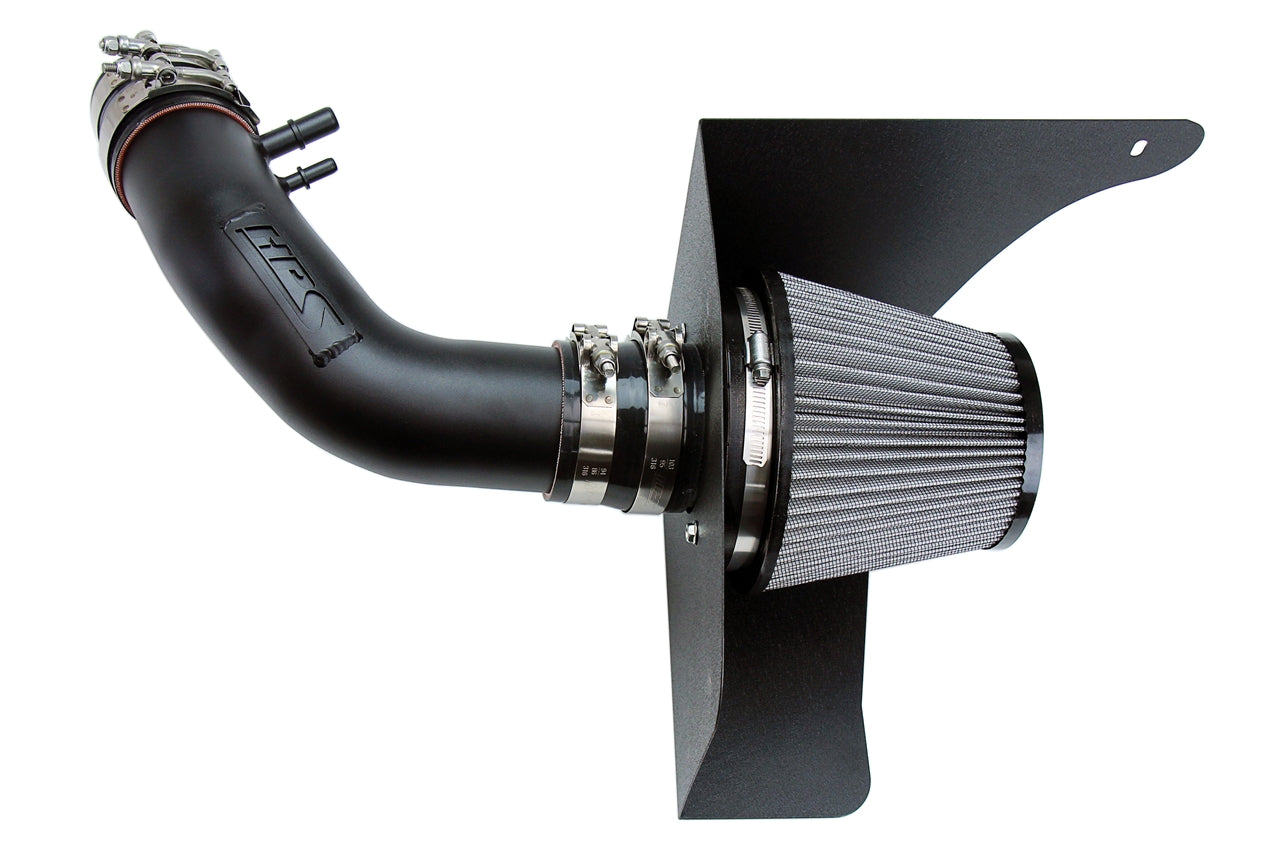 HPS Performance Air Intake Kit with Heat Shield Black 827-638WB