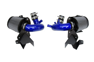 HPS Performance Air Intake Kit with Heat Shield Blue 827-672BL