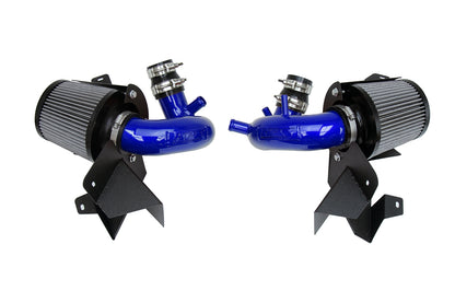HPS Performance Air Intake Kit with Heat Shield Blue 827-672BL