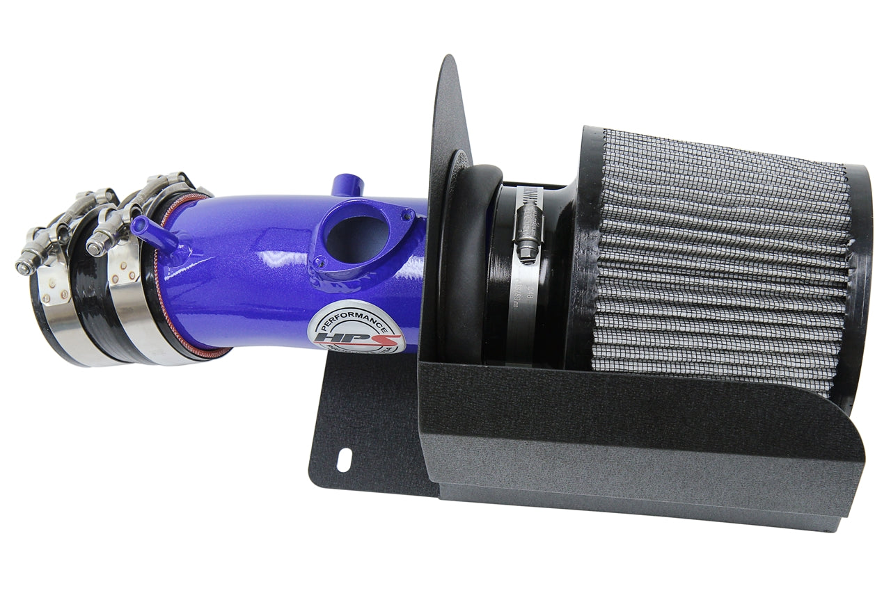 HPS Performance Air Intake Kit with Heat Shield Blue 827-686BL