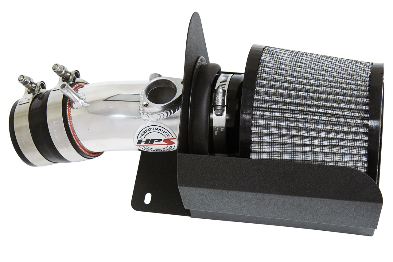 HPS Performance Air Intake Kit with Heat Shield Polished 827-686P