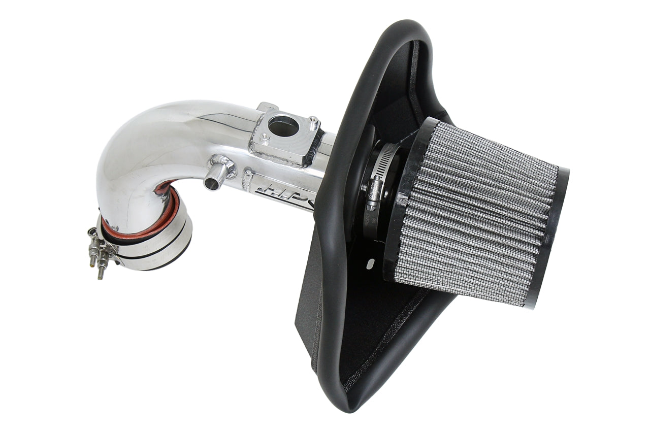 HPS Performance Air Intake Kit with Heat Shield Polished 827-687P