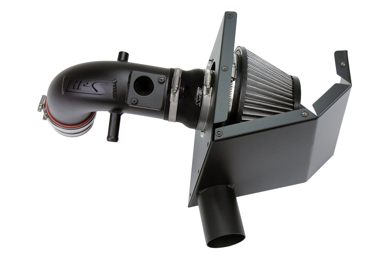 HPS Performance Air Intake Kit with Heat Shield Black 827-693WB