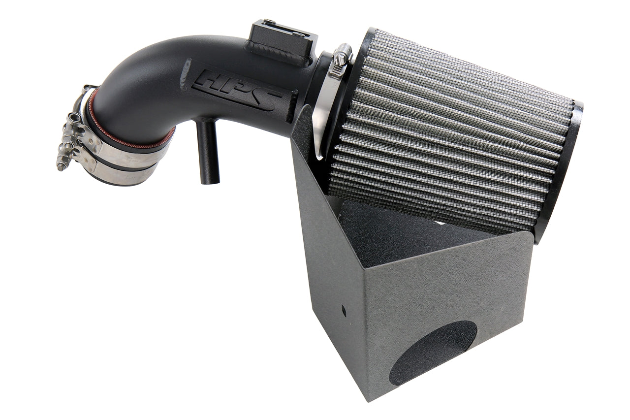 HPS Performance Air Intake Kit with Heat Shield Black 827-694WB