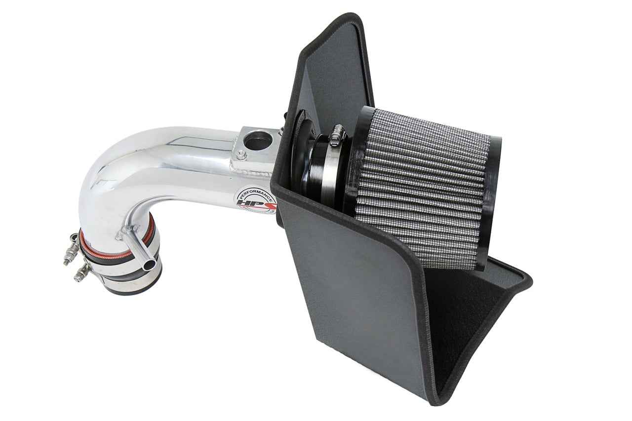 HPS Performance Air Intake Kit with Heat Shield Polished 827-696P