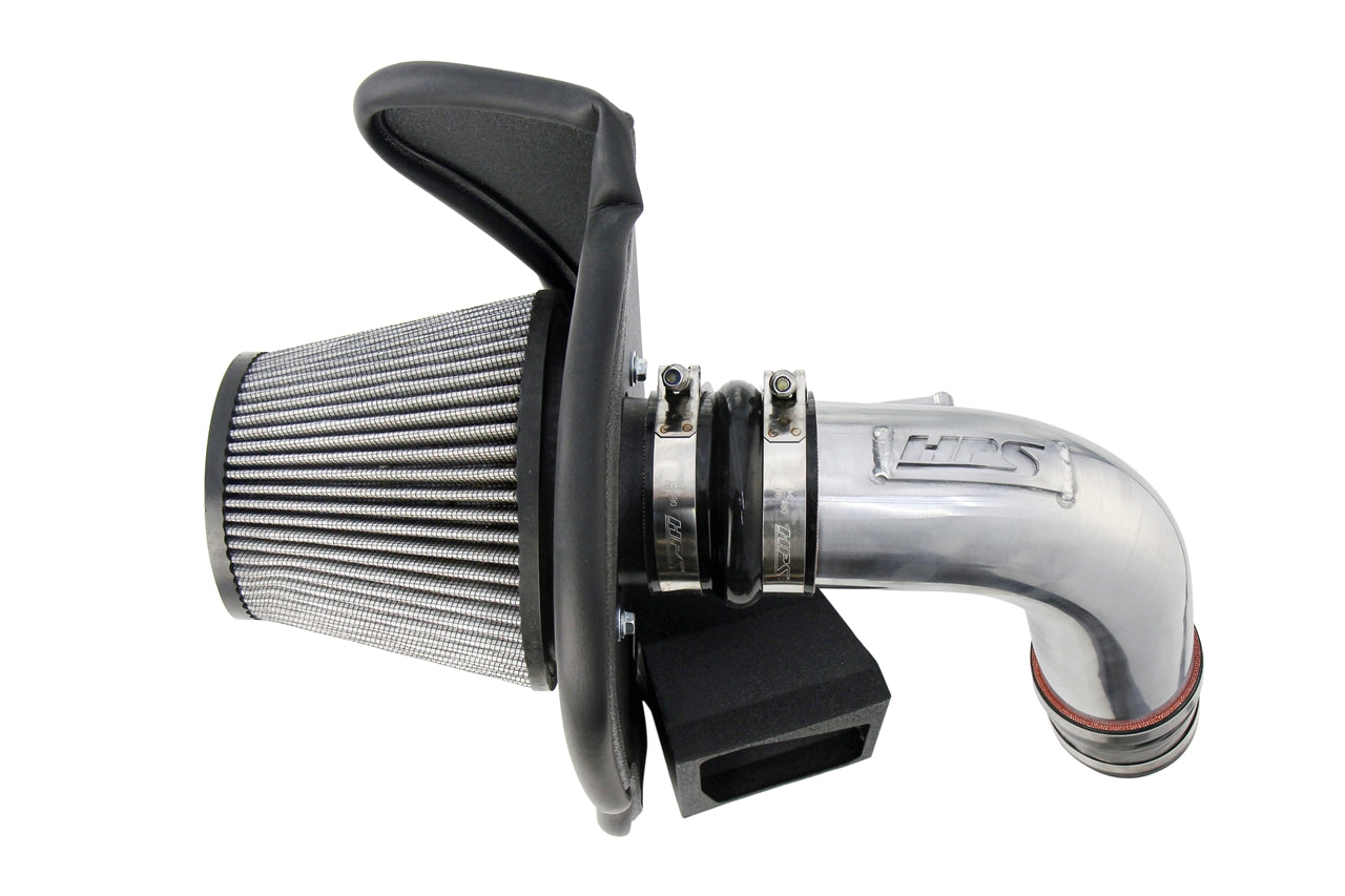 HPS Performance Air Intake Kit with Heat Shield Polished 827-702P