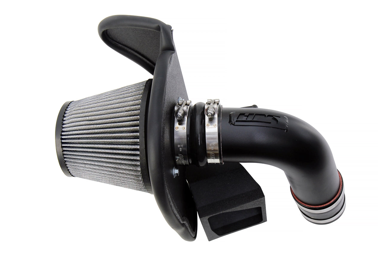 HPS Performance Air Intake Kit with Heat Shield Black 827-702WB