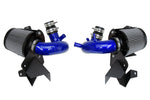 HPS Performance Air Intake Kit with Heat Shield Blue 827-703BL